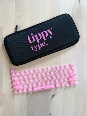 Tippy Type Cotton Candy Pink - Mac Compatible Keyboard Cover